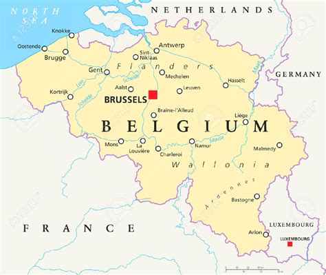 mapa belgica